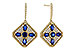 M292-86753: EARRINGS 1.03 TW SAPPHIRE 1.46 TGW