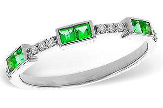 M292-86799: LDS WED RG .23 TW EMERALD .30 TGW
