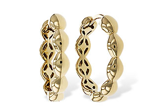 M292-87726: GOLD EARRINGS (18MM)