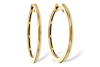 M292-89480: GOLD EARRINGS (24MM)