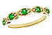 M292-90380: LDS WED RG .21 TW EMERALD .27 TGW
