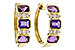 M292-90399: EARRING 1.05 TW AMETHYST 1.16 TGW
