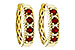 M292-90435: EARRINGS .54 TW RUBY .66 TGW