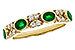 M293-73162: LDS WED RG .54 TW EMERALD .68 TGW